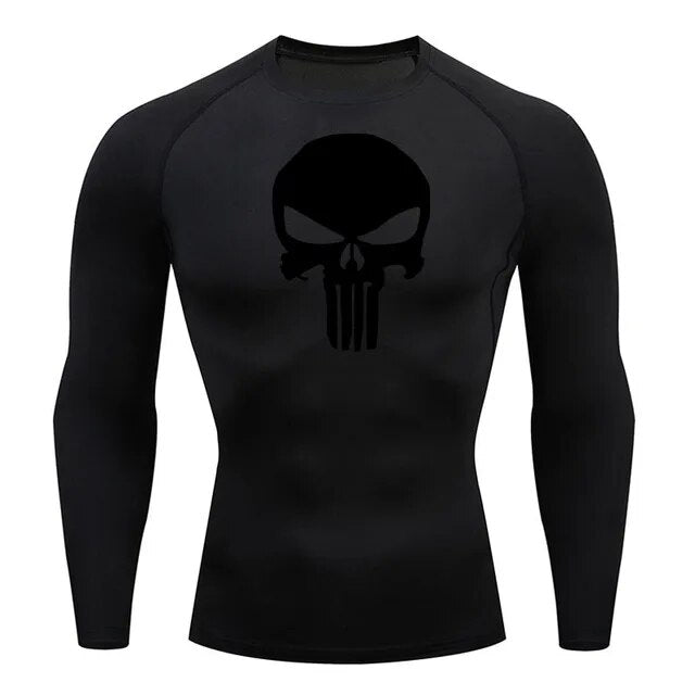 Dark Grey BATMAN Compression Shirt for Men (Long Sleeve) – ME