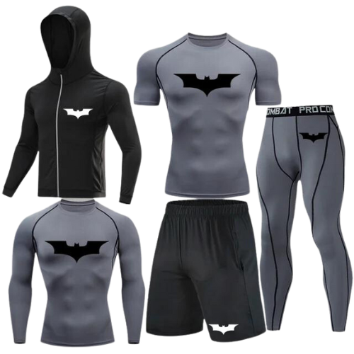 Batman Compression Set - Jacket, Shirt, Shorts & Pants