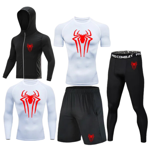Spider-Man Compression Set - Jacket, Shirt, Shorts & Pants – GOTHAM'S LEGACY