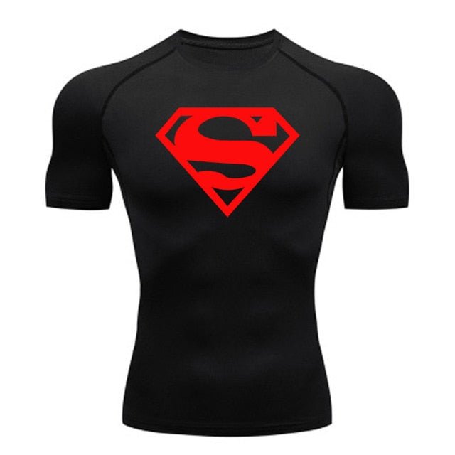Short Sleeve Superman Compression Shirt - Red / Black – GOTHAM'S LEGACY